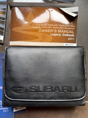 Subaru Legacy Outback Owners Manual Case 2017 NAVIGATION Book
